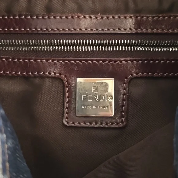 Auth Fendi Denim Mama Baguette - Picture 11 of 16